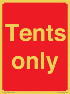 Tents only